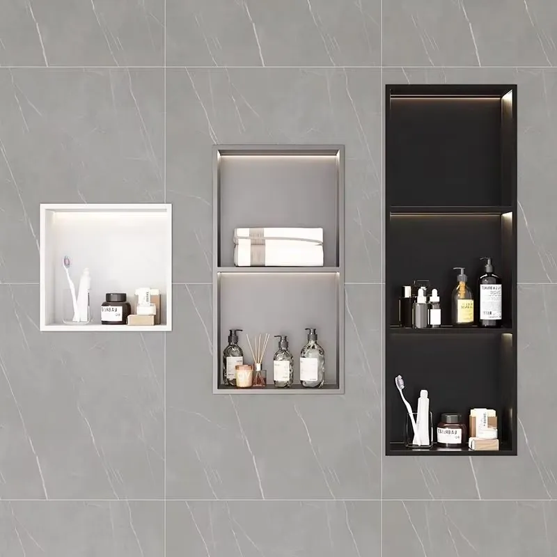 Shower Niche Stainless Steel Recessed - Nicchia da Doccia Incassata a 3