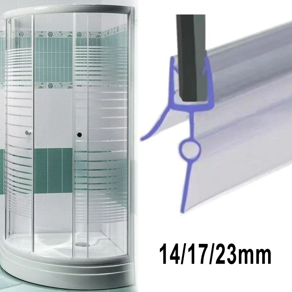 Shower Door Bottom Seal Strip Sweep - 2 pezzi 50 cm barriera per