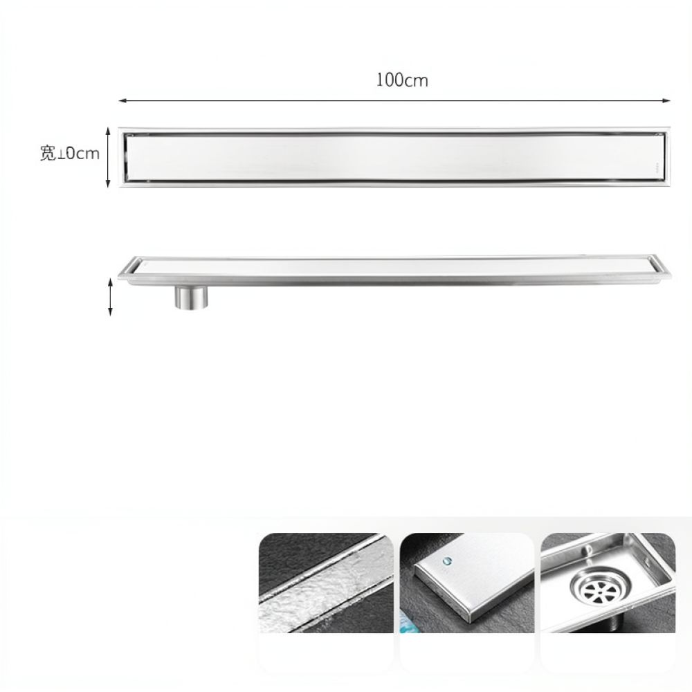 Linear Shower Drain Stainless 304 Tile In - Scarico lineare per doccia con finitura