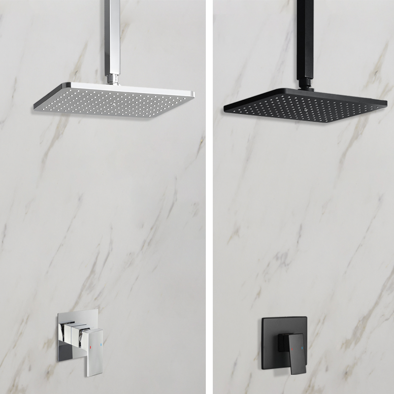 Shower Arm Ceiling Mount Brass Chrome - Nel bagno nascosto a parete rubinetto