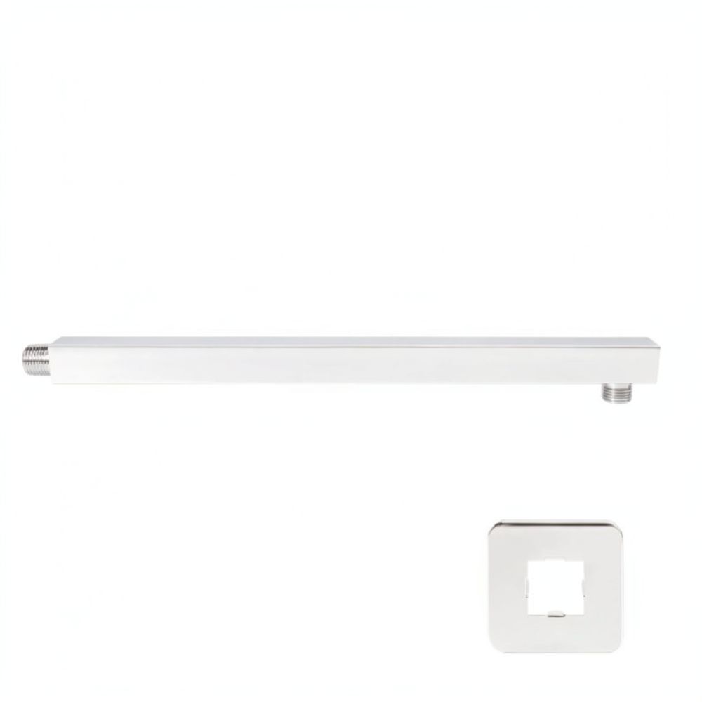 Rainfall Shower Head Ceiling Mount 16 Inch - Braccio doccia quadrato da parete 40