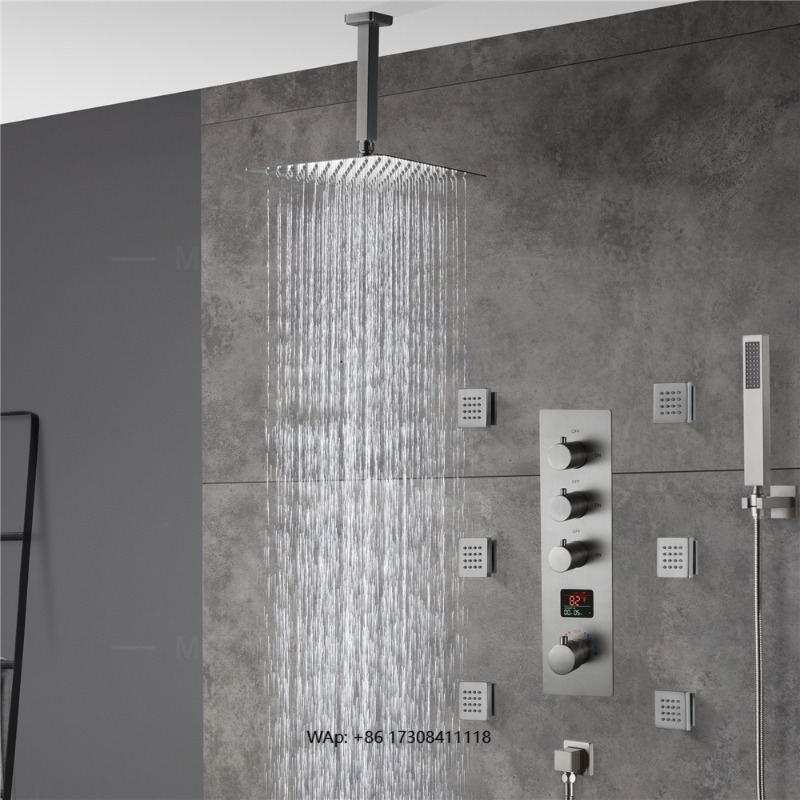 Concealed Thermostatic Shower System Set - Set doccia a scomparsa con sistema