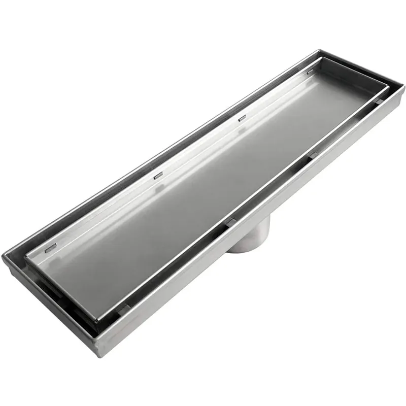 Linear Shower Drain Stainless 304 Tile In - Sifone doccia lineare rettangolare da 12