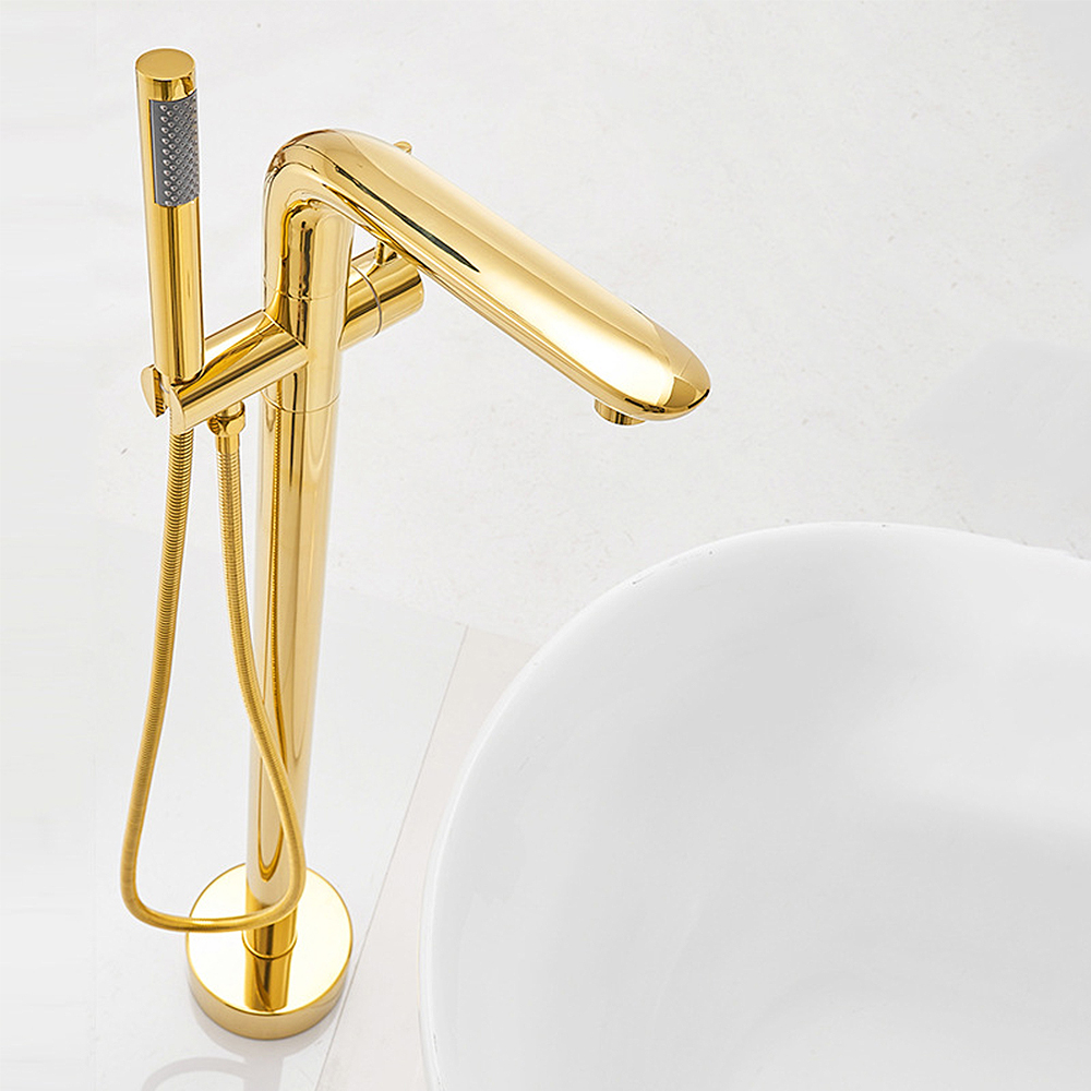 Freestanding Bathtub Filler Faucet Floor - Set di rubinetti per doccia da
