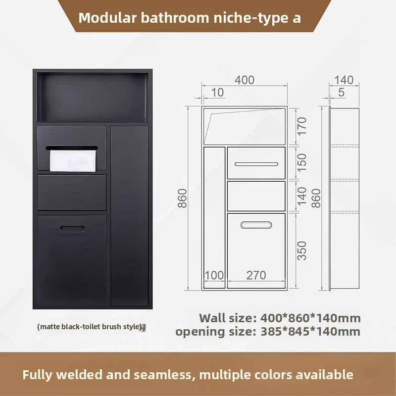Shower Niche Stainless Steel Recessed - Nicchia doccia a incasso in acciaio