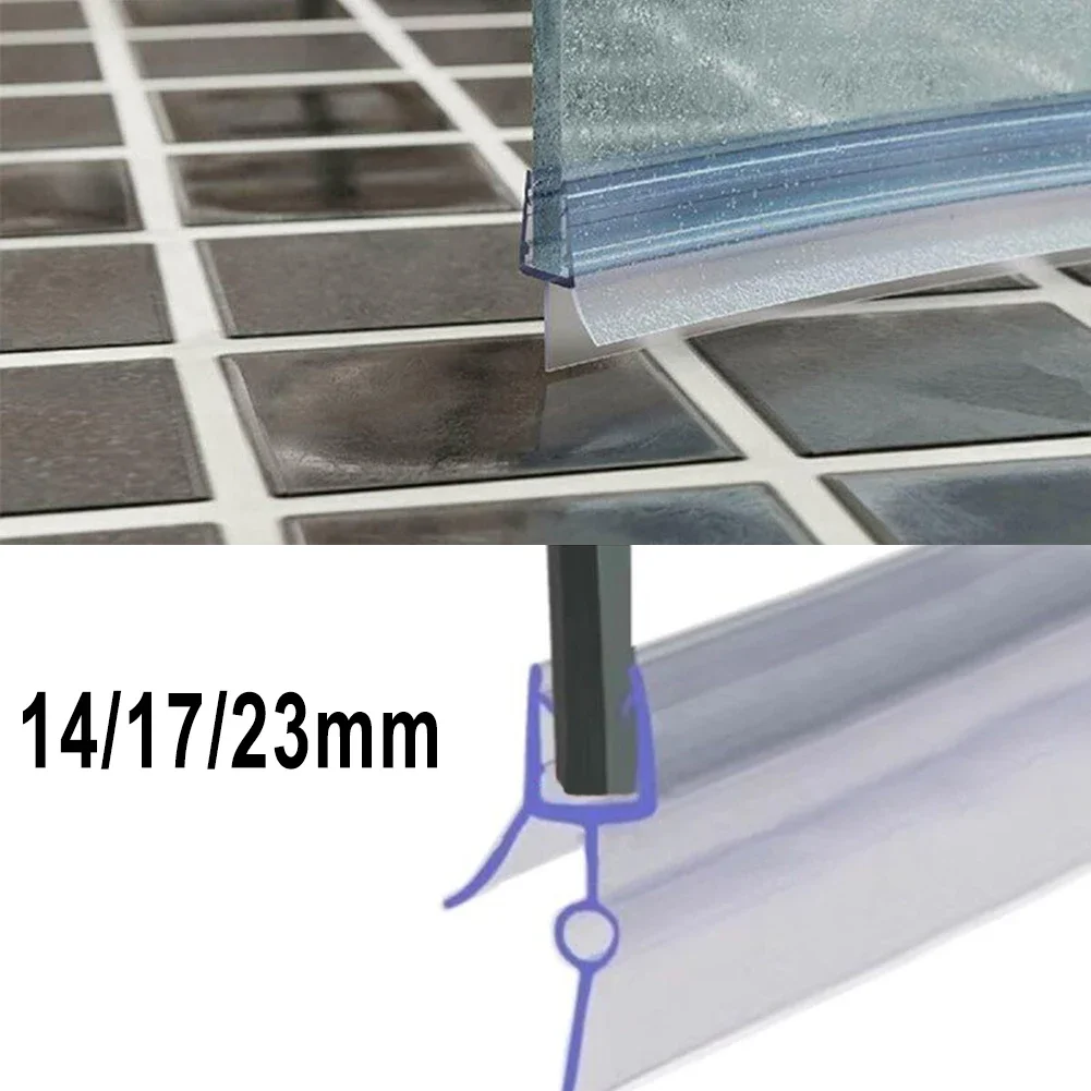 Shower Door Bottom Seal Strip Sweep - 2 pezzi striscia di tenuta per