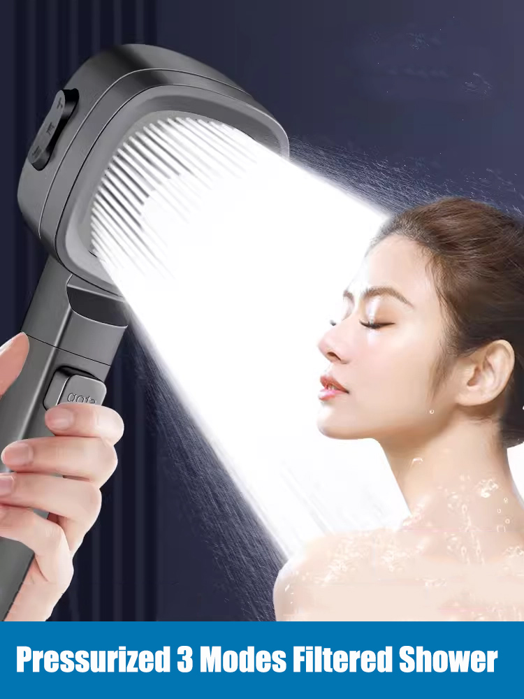Handheld Shower Head High Pressure Filter - Soffione doccia con filtro e tre