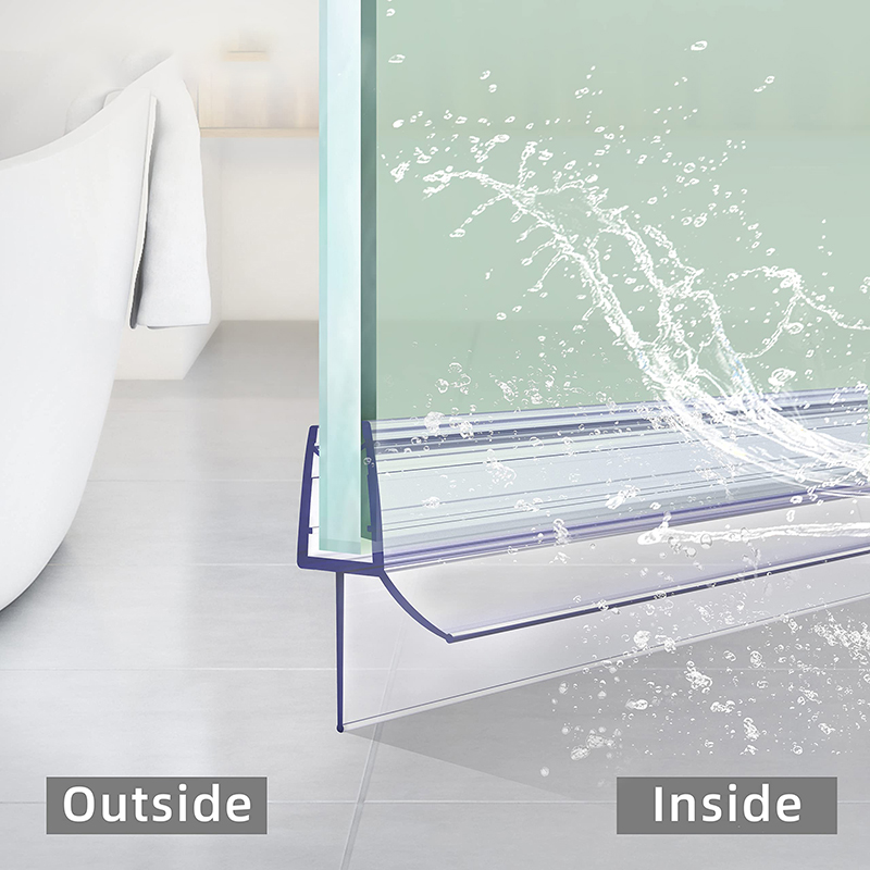 Shower Door Bottom Seal Strip Sweep - Guarnizione inferiore porta doccia 4-6mm spazi