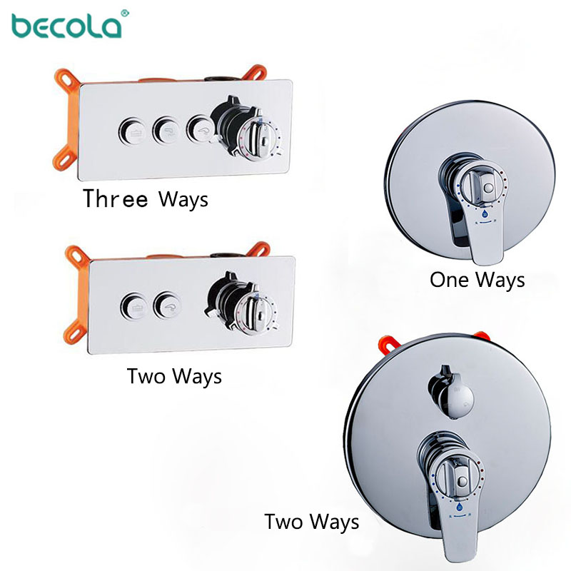 Thermostatic Shower Faucet Valve 3 Way - Miscelatore a incasso scatola da parete