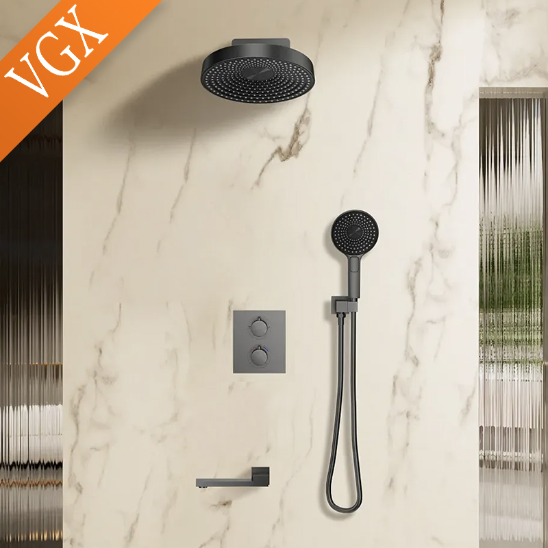 Concealed Thermostatic Shower System Set - VGX Sistema doccia termostatico nascosto Set