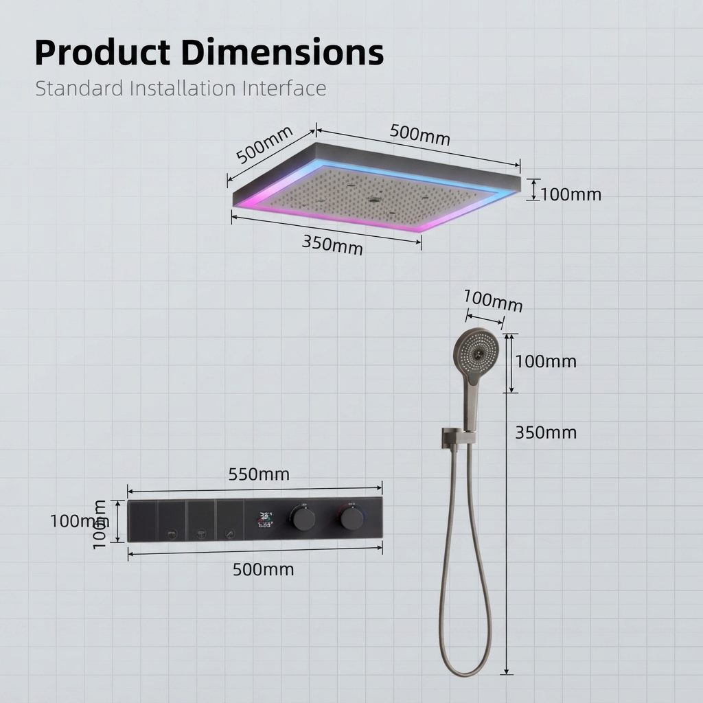 Set Doccia Termostatico Smart  - Concealed Thermostatic Shower System Set recensione e prezzo