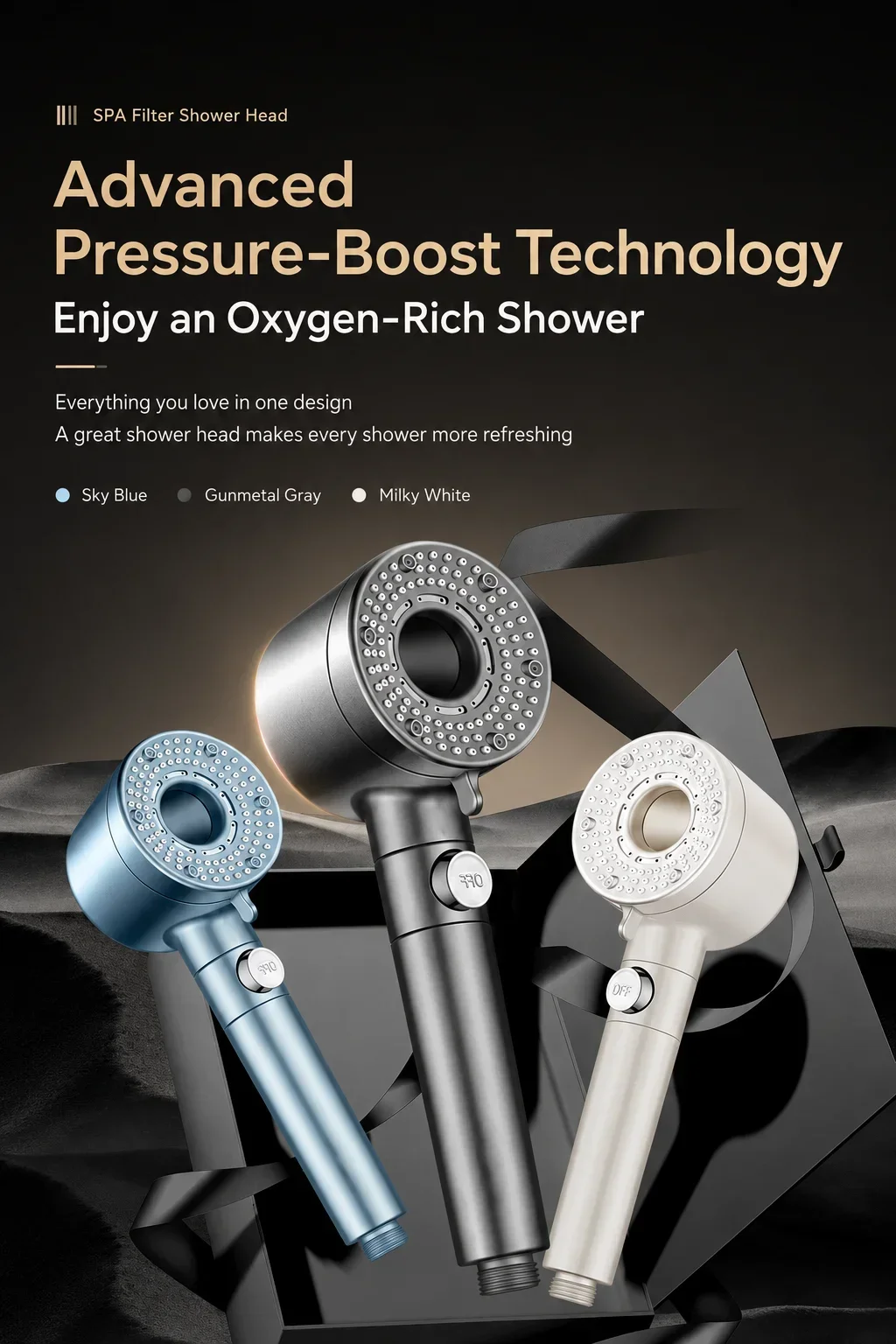 360 ° Soffione doccia portatil - Handheld Shower Head High Pressure Filter recensione e prezzo