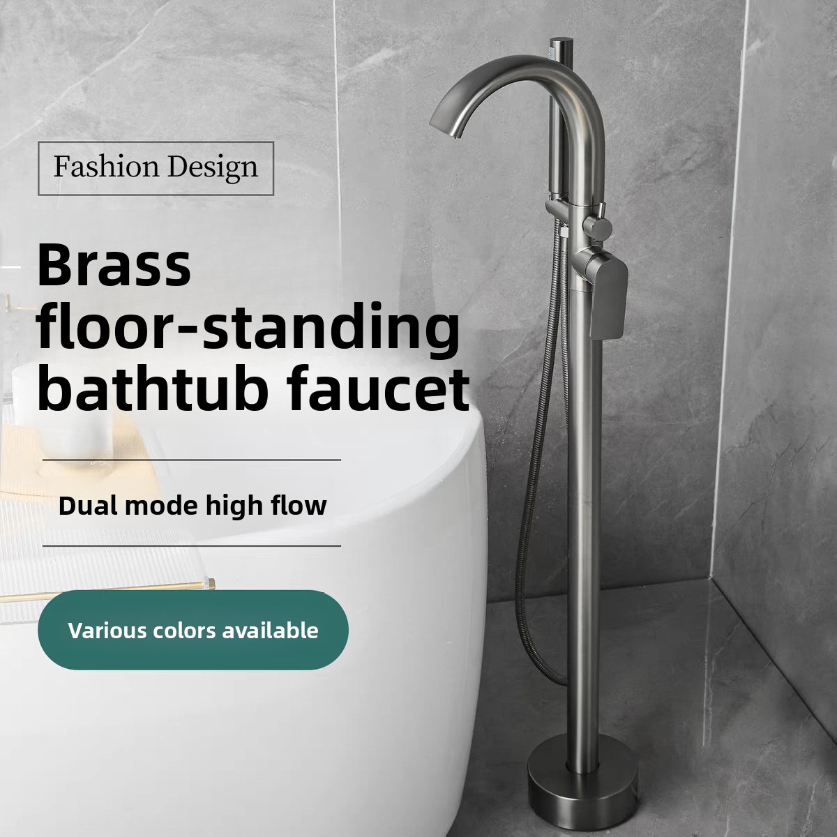 Rubinetto per vasca da bagno a - Freestanding Bathtub Filler Faucet Floor recensione e prezzo