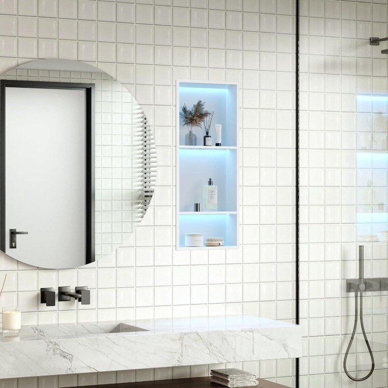 Mobiletto a nicchia in acciaio - Shower Niche Stainless Steel Recessed recensione e prezzo