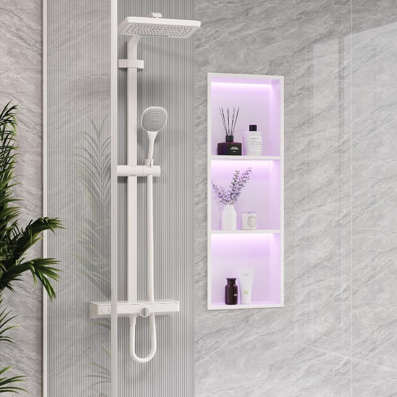 Mobiletto a nicchia in acciaio - Shower Niche Stainless Steel Recessed recensione e prezzo