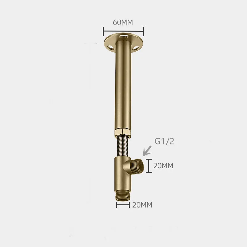 Braccio doccia telescopico ner - Shower Arm Ceiling Mount Brass Chrome recensione e prezzo