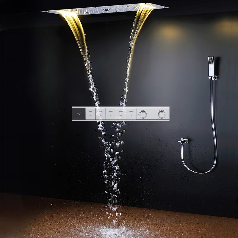 Set Doccia Intelligente LED co - Led Rainfall Shower Head Waterfall recensione e prezzo