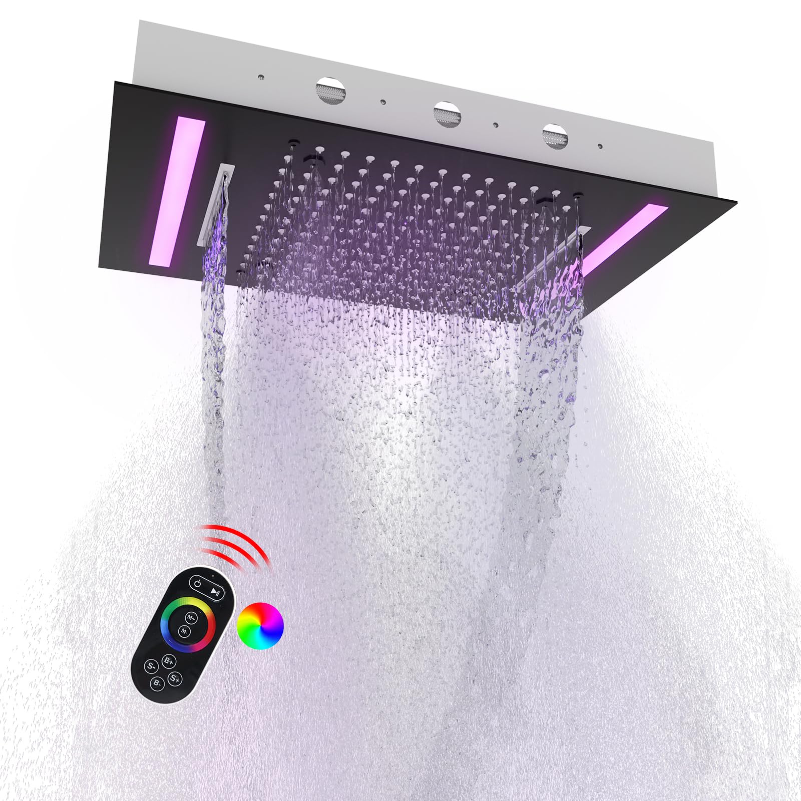 Soffione Doccia Moderno in Acc - Led Rainfall Shower Head Waterfall recensione e prezzo