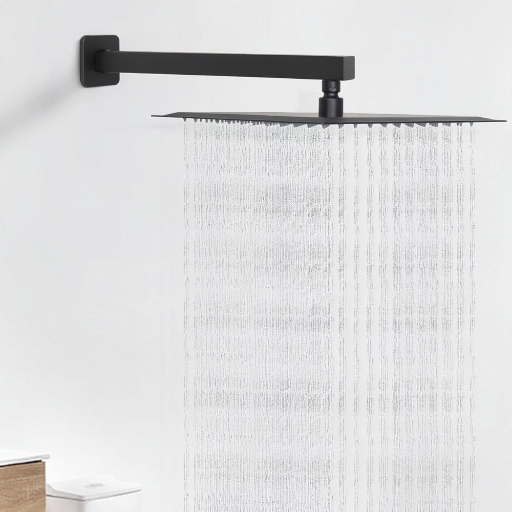 Braccio doccia quadrato da par - Rainfall Shower Head Ceiling Mount 16 Inch recensione e prezzo
