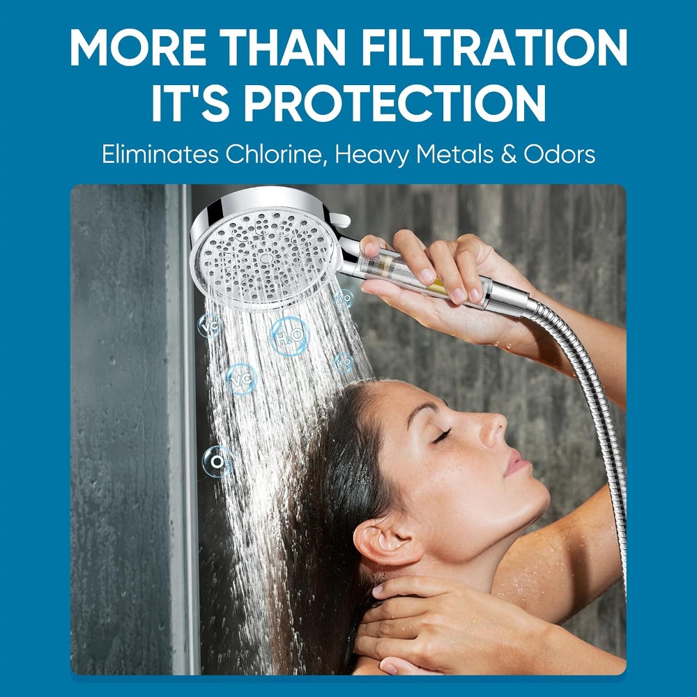 Soffione doccia filtrante con  - Handheld Shower Head High Pressure Filter recensione e prezzo