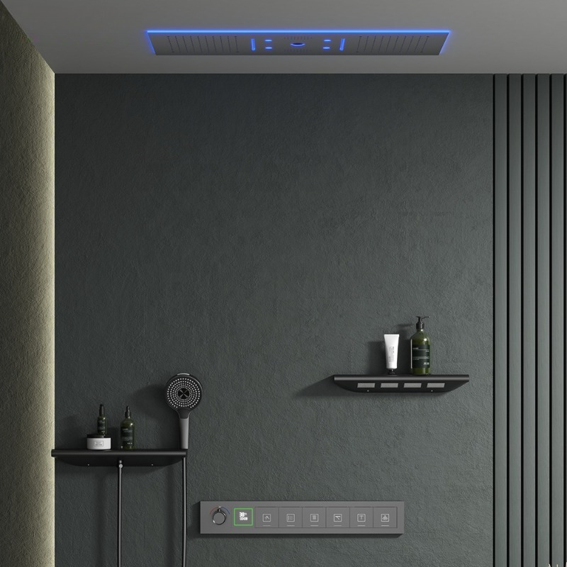 Set Doccia Musicale con LED, S - Led Rainfall Shower Head Waterfall recensione e prezzo