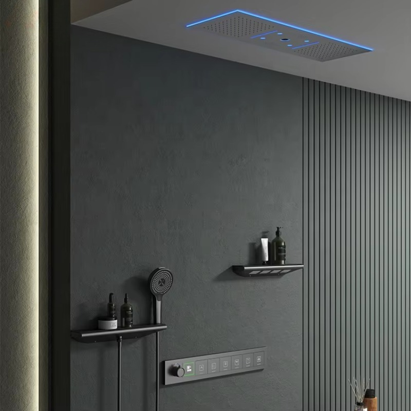 Set Doccia Musicale con LED, S - Led Rainfall Shower Head Waterfall recensione e prezzo