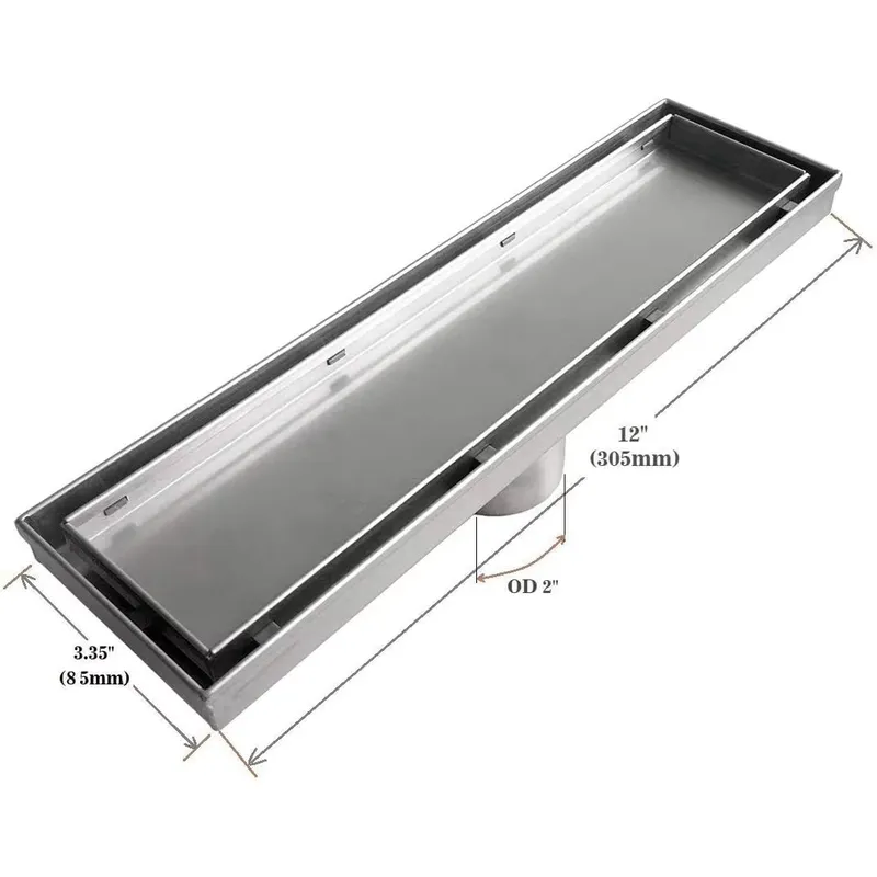 Sifone doccia lineare rettango - Linear Shower Drain Stainless 304 Tile In recensione e prezzo