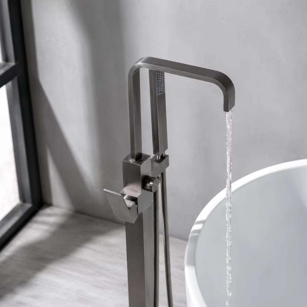 Miscelatore da bagno a pavimen - Freestanding Bathtub Filler Faucet Floor recensione e prezzo