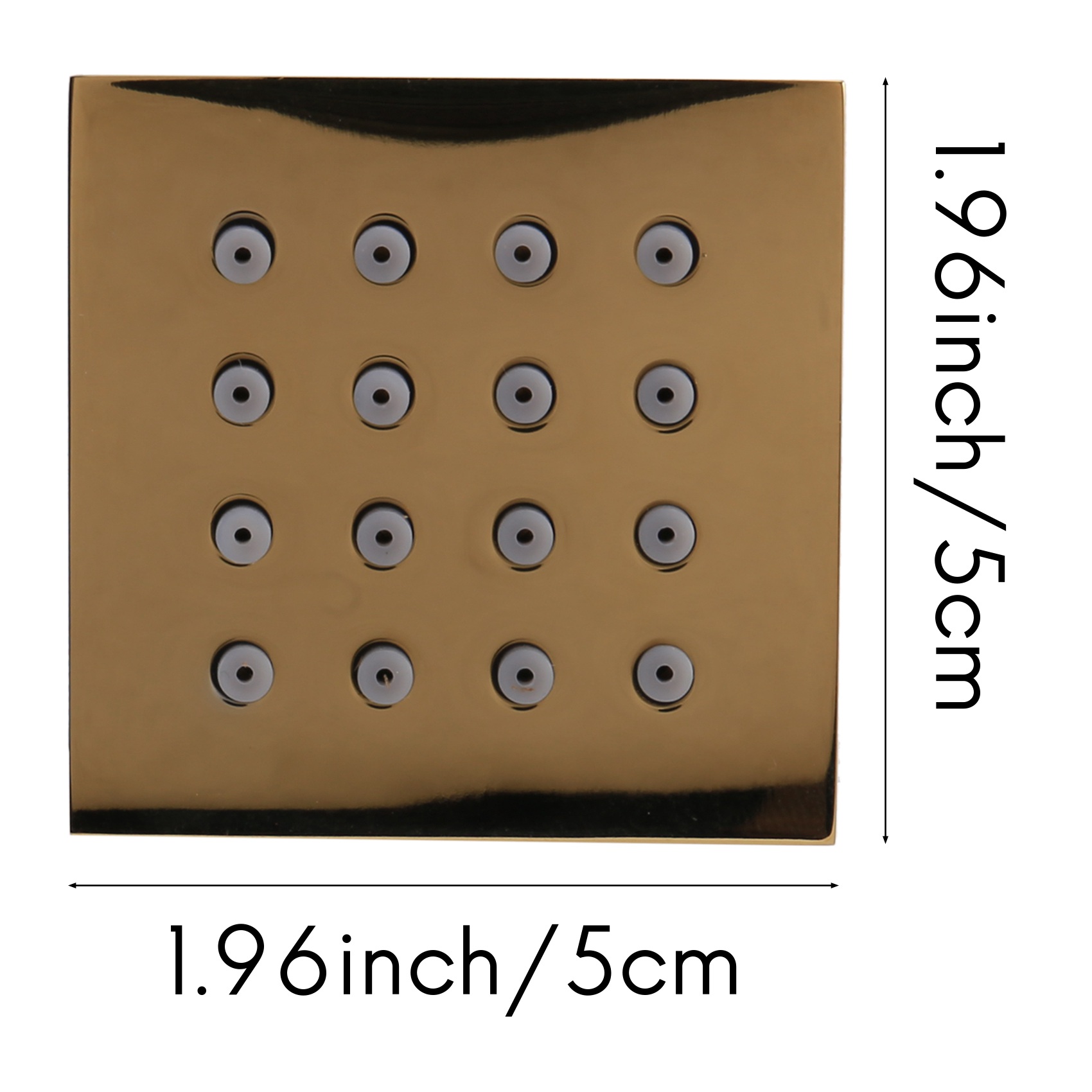 AT44-2 pollici getto per il co - Shower Body Jet Massage Spray Square recensione e prezzo