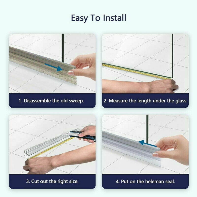 Nuova Guarnizione Inferiore pe - Shower Door Bottom Seal Strip Sweep recensione e prezzo