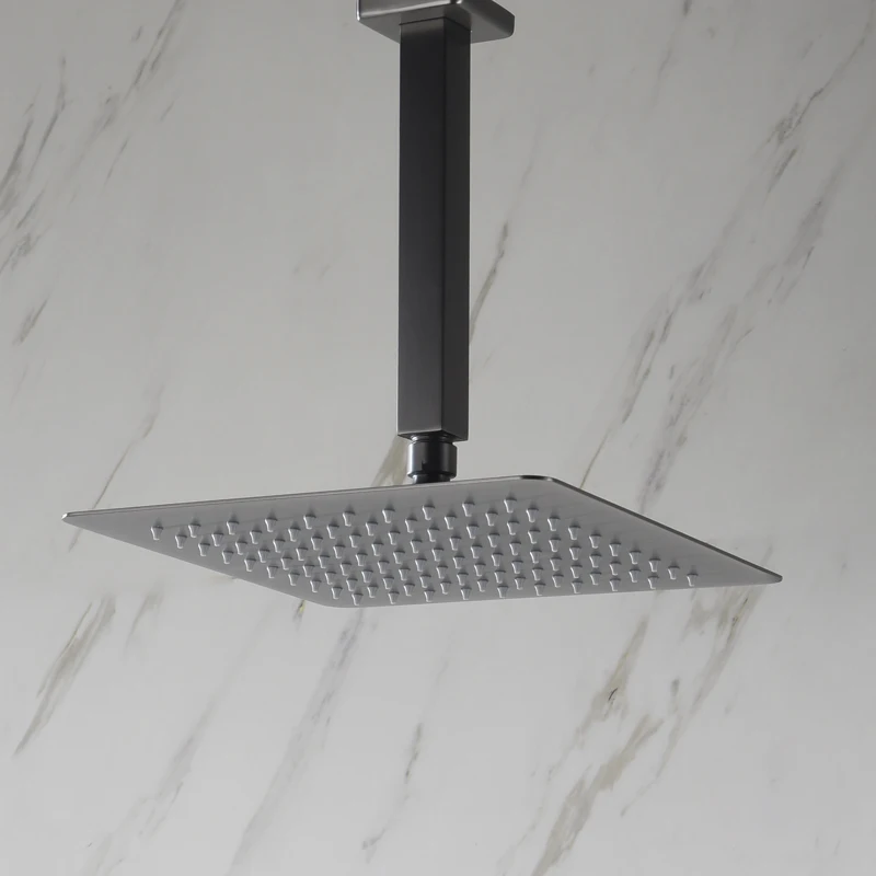 Soffione doccia a pioggia quad - Shower Arm Ceiling Mount Brass Chrome recensione e prezzo