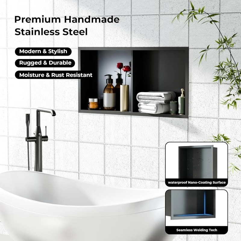 Nicchia Doccia in Acciaio Inos - Shower Niche Stainless Steel Recessed recensione e prezzo