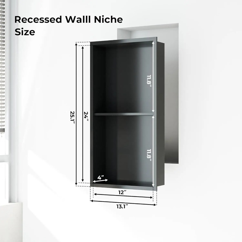 Nicchia Doccia in Acciaio Inos - Shower Niche Stainless Steel Recessed recensione e prezzo
