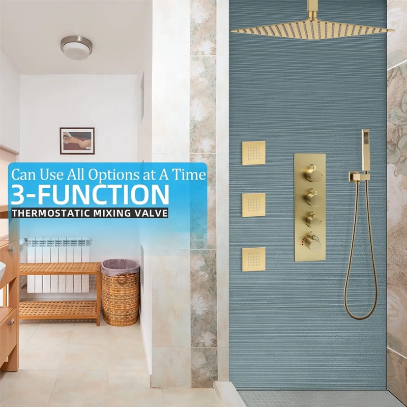 Set di sistemi combinati per a - Concealed Thermostatic Shower System Set recensione e prezzo