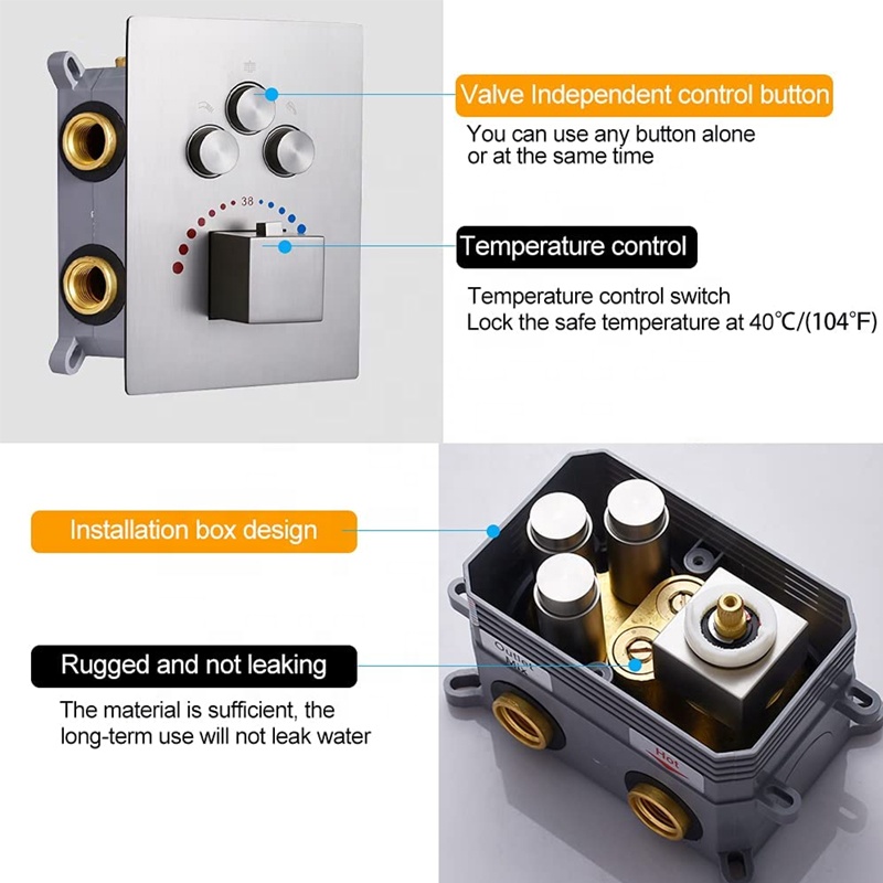 Miscelatore termostatico per v - Thermostatic Shower Faucet Valve 3 Way recensione e prezzo