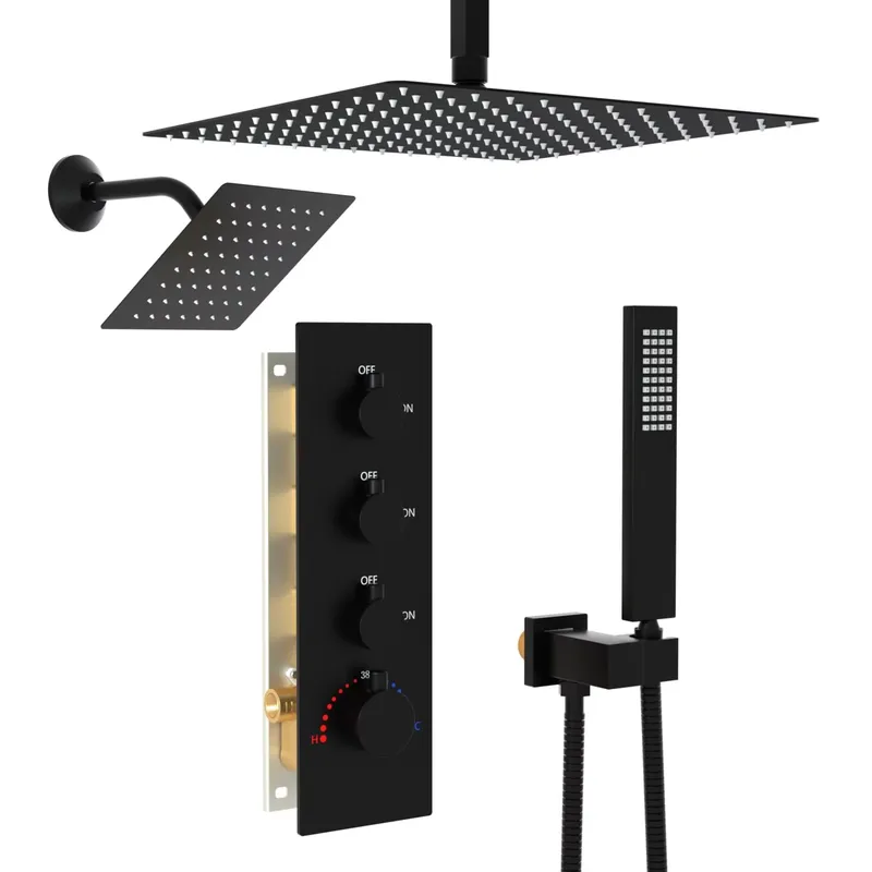 Sistema Doccia a Soffitto Nasc - Rainfall Shower Head Ceiling Mount 16 Inch recensione e prezzo