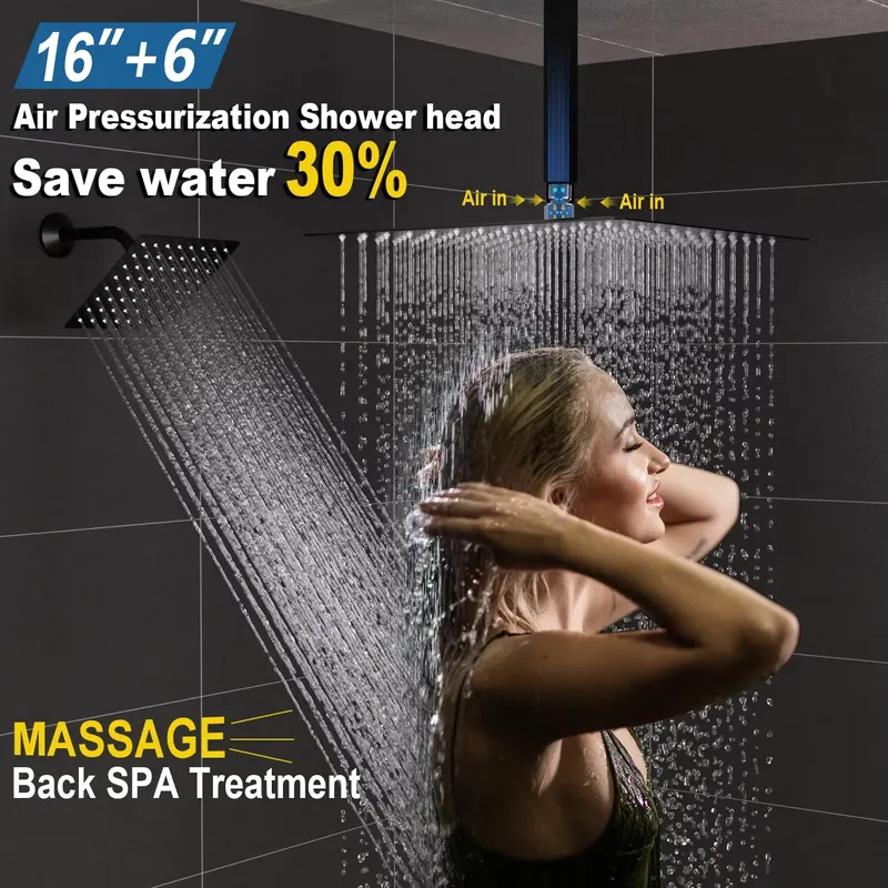 Sistema Doccia a Soffitto Nasc - Rainfall Shower Head Ceiling Mount 16 Inch recensione e prezzo