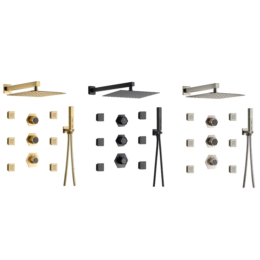 Sistema Doccia Termostatico di - Concealed Thermostatic Shower System Set recensione e prezzo