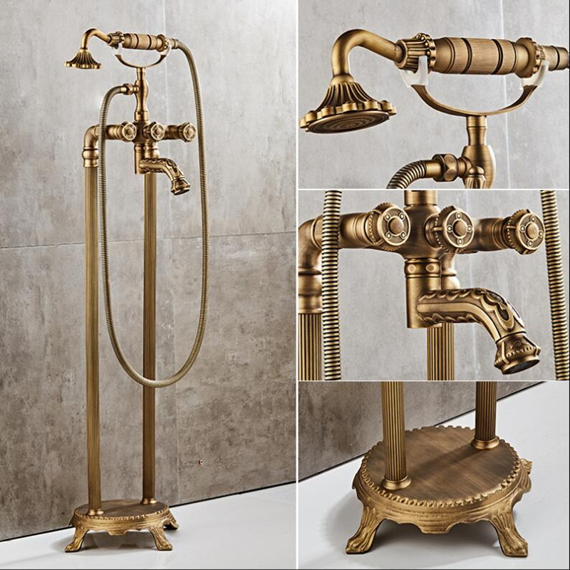 Tuqiu Rubinetto per vasca da b - Freestanding Bathtub Filler Faucet Floor recensione e prezzo