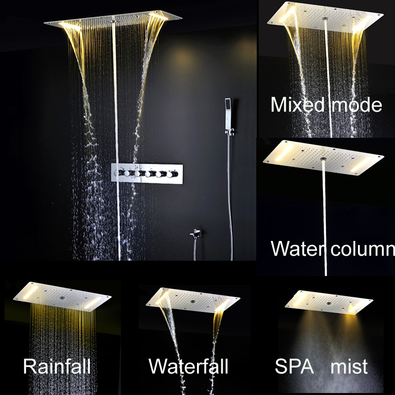 Set Doccia LED Multifunzione d - Led Rainfall Shower Head Waterfall recensione e prezzo