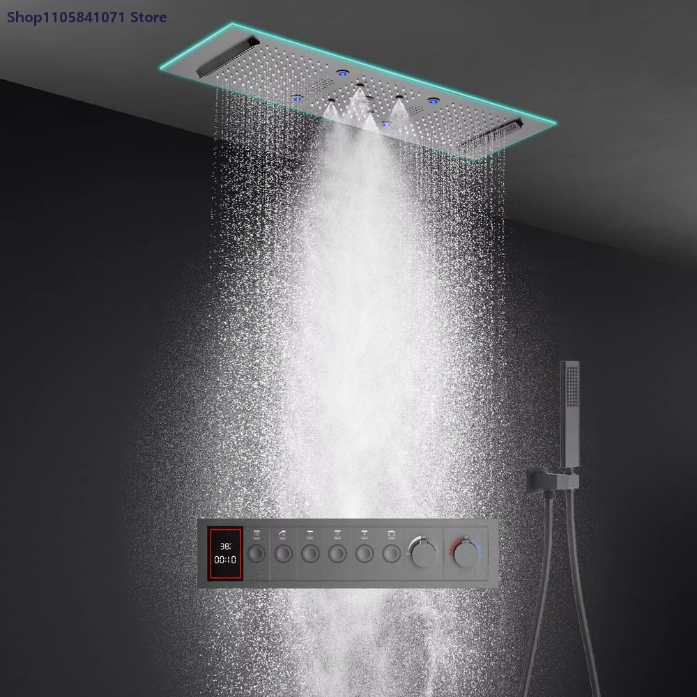 Sistema doccia termostatico 90 - Led Rainfall Shower Head Waterfall recensione e prezzo