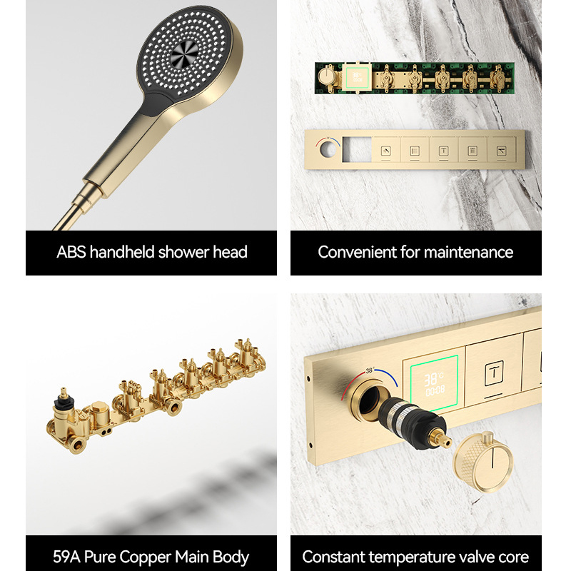 Sistema Doccia a Pioggia 630*3 - Thermostatic Mixing Valve Digital Display recensione e prezzo