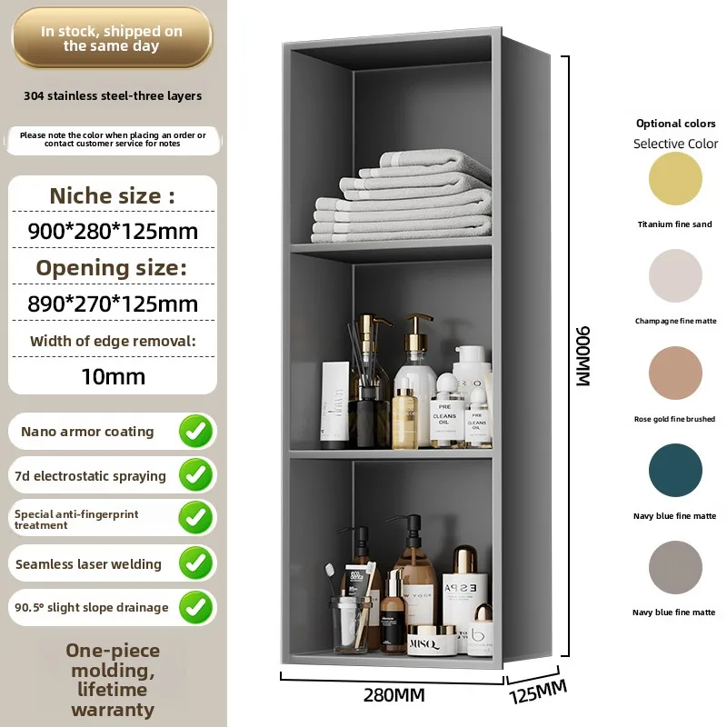 Mensola da bagno in acciaio in - Shower Niche Stainless Steel Recessed recensione e prezzo